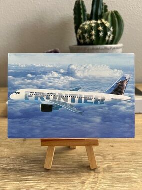 Blue Sky Plane Canvas Art